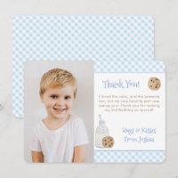 Hand Painted Milk And Cookies Birthday Party Photo