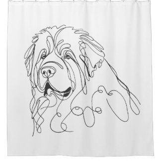 Hand Painted Newfoundland Line Art