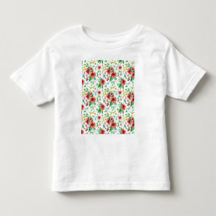 Hand Painted Pink Flowers Floral Pattern-23498 Toddler T-shirt