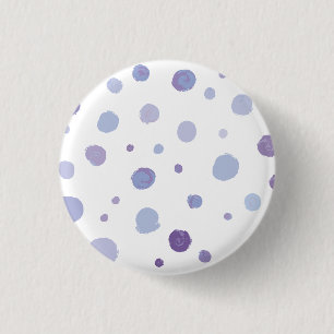 hand painted polka dots 1 inch round button