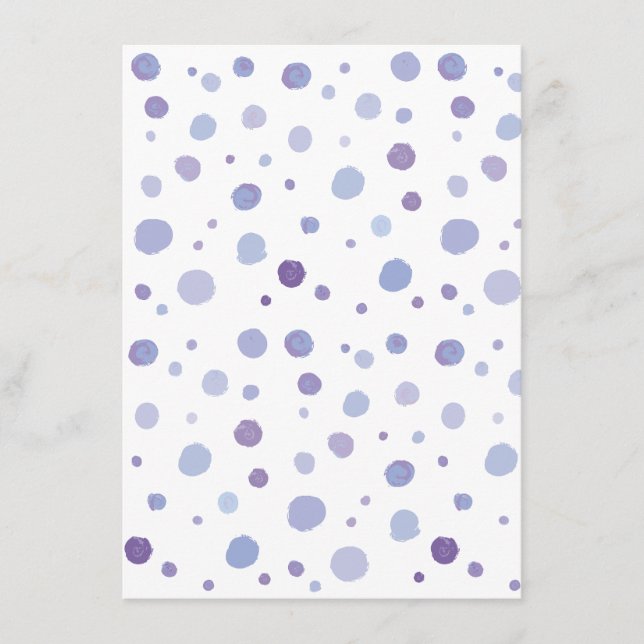 hand painted polka dots advice card (Front)