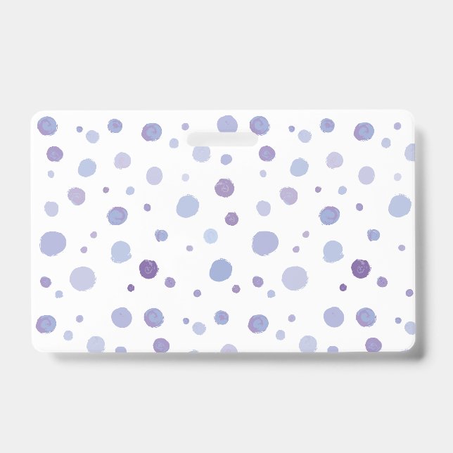 hand painted polka dots badge (Front)
