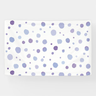hand painted polka dots banner
