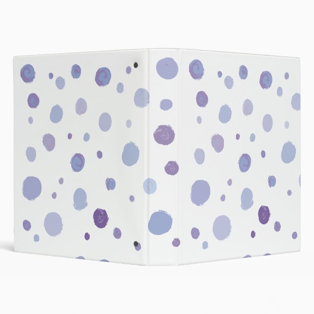 hand painted polka dots binder (Background)