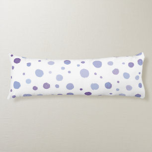 hand painted polka dots body pillow