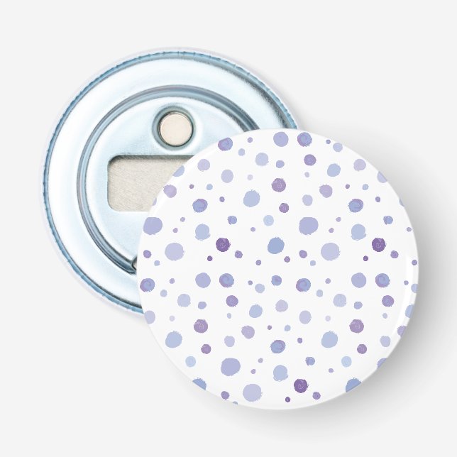 hand painted polka dots bottle opener (Front)