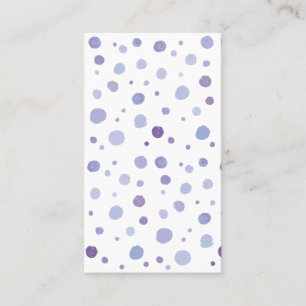 hand painted polka dots business card
