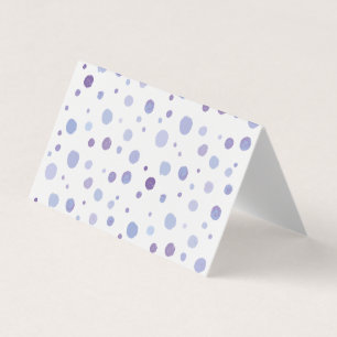 hand painted polka dots business card