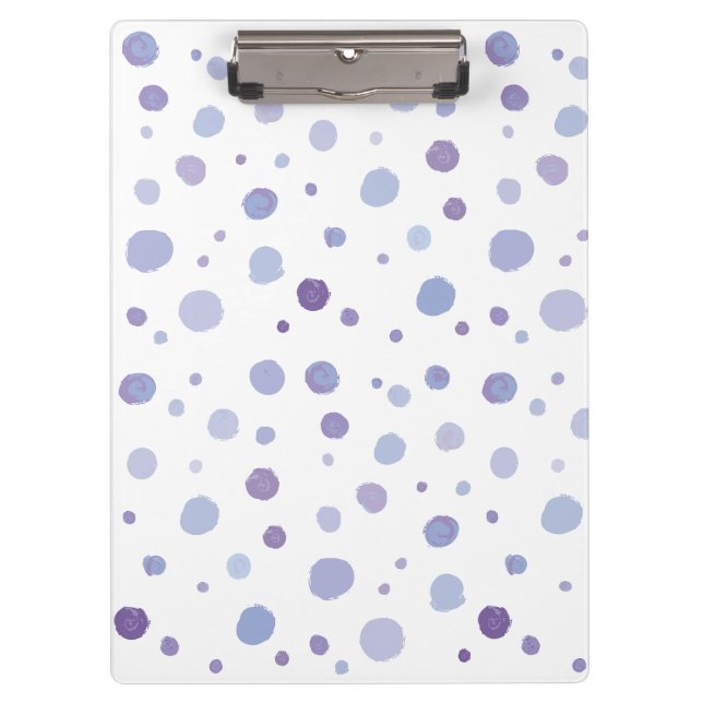 hand painted polka dots clipboard (Front)