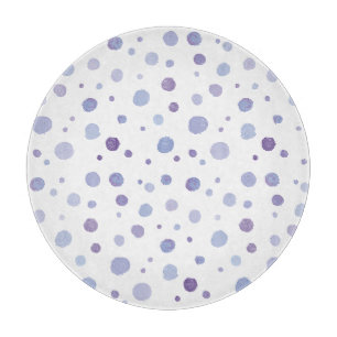 hand painted polka dots cutting board