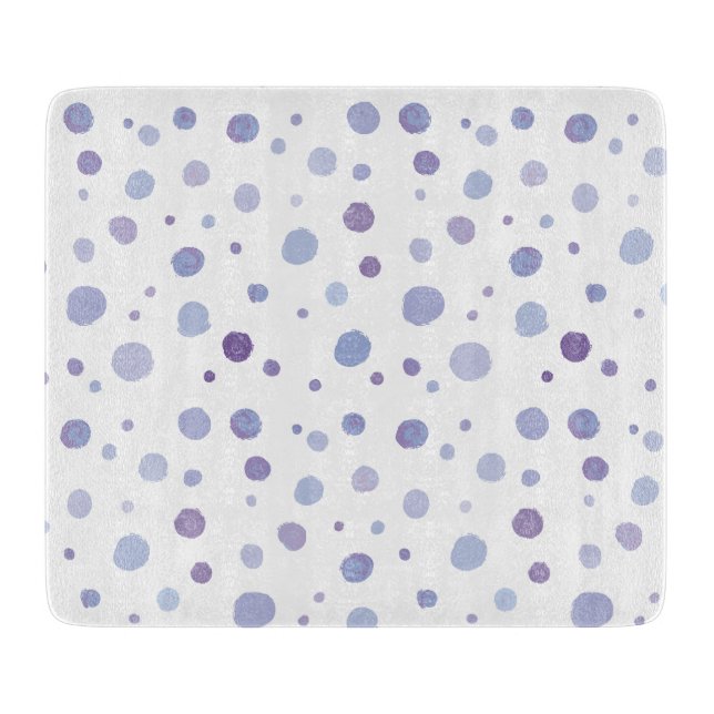 hand painted polka dots cutting board (Front)