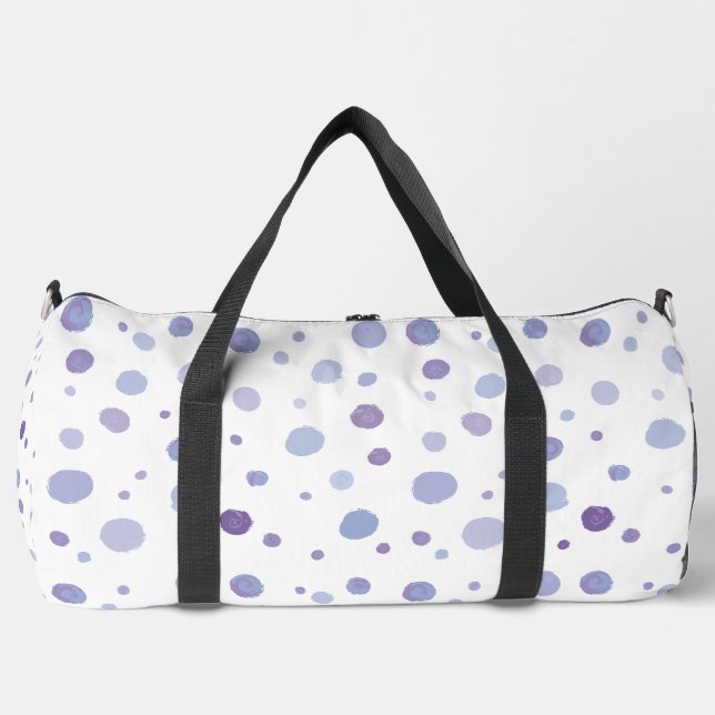 hand painted polka dots duffle bag (Front)