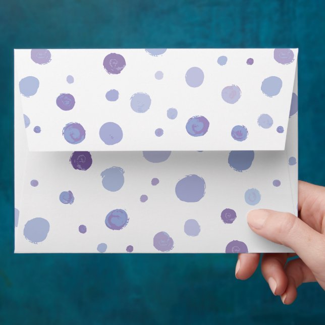 hand painted polka dots envelope (Hand)