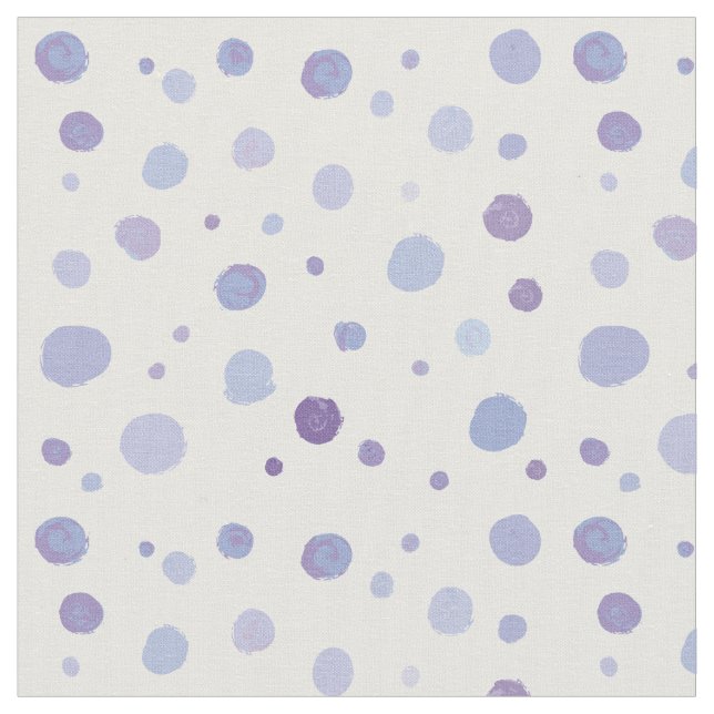 hand painted polka dots fabric (Close Up)
