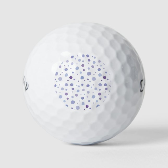 hand painted polka dots golf balls (Front)