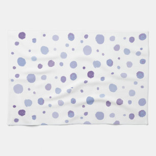hand painted polka dots kitchen towel