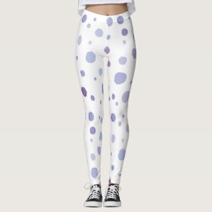 hand painted polka dots leggings