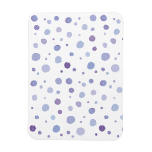 hand painted polka dots magnet
