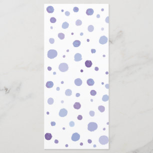 hand painted polka dots menu