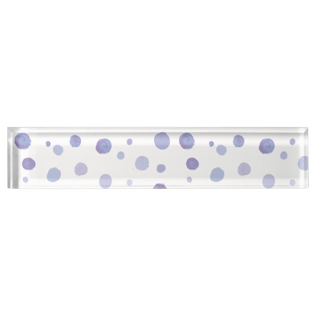hand painted polka dots nameplate (Front)