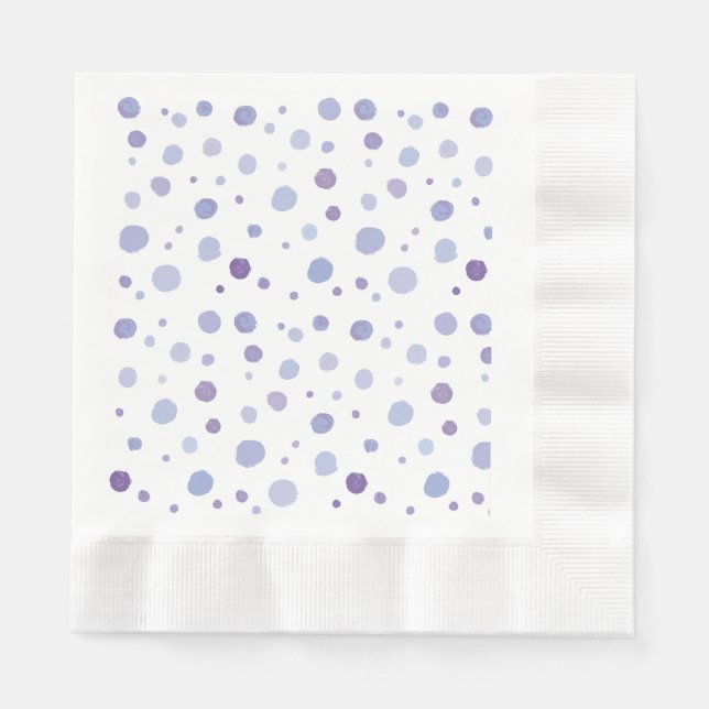 hand painted polka dots napkin (Front)