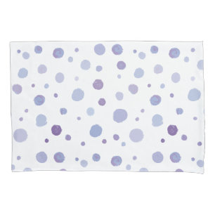 hand painted polka dots pillowcase