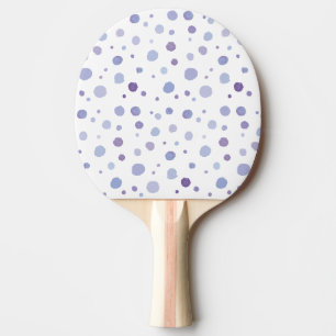hand painted polka dots ping pong paddle