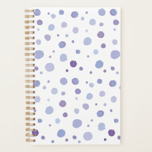 hand painted polka dots planner