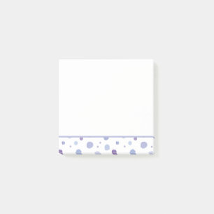 hand painted polka dots post-it notes