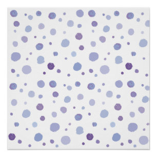 hand painted polka dots poster