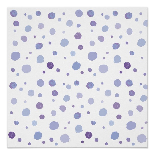 hand painted polka dots poster (Front)