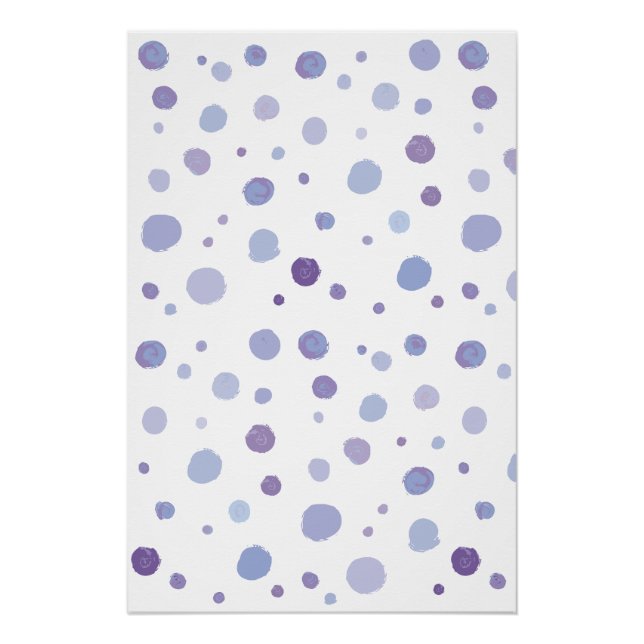 hand painted polka dots poster (Front)