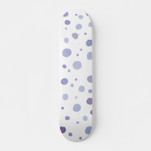 hand painted polka dots skateboard