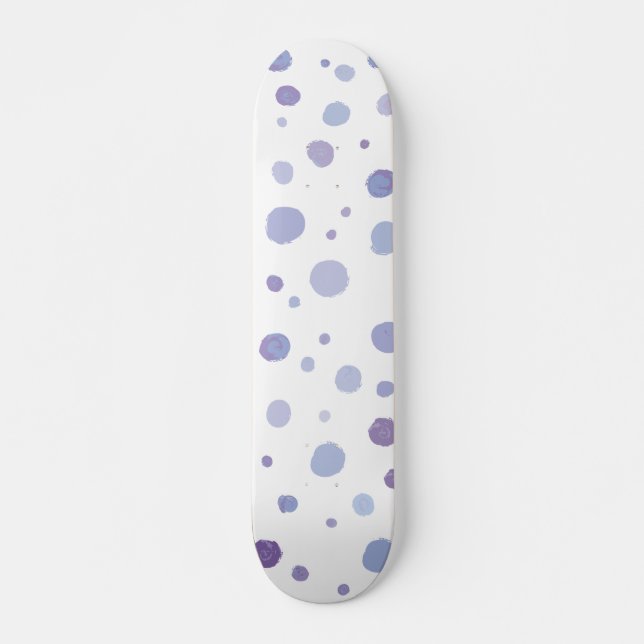 hand painted polka dots skateboard (Front)