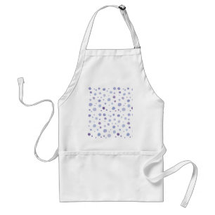 hand painted polka dots standard apron