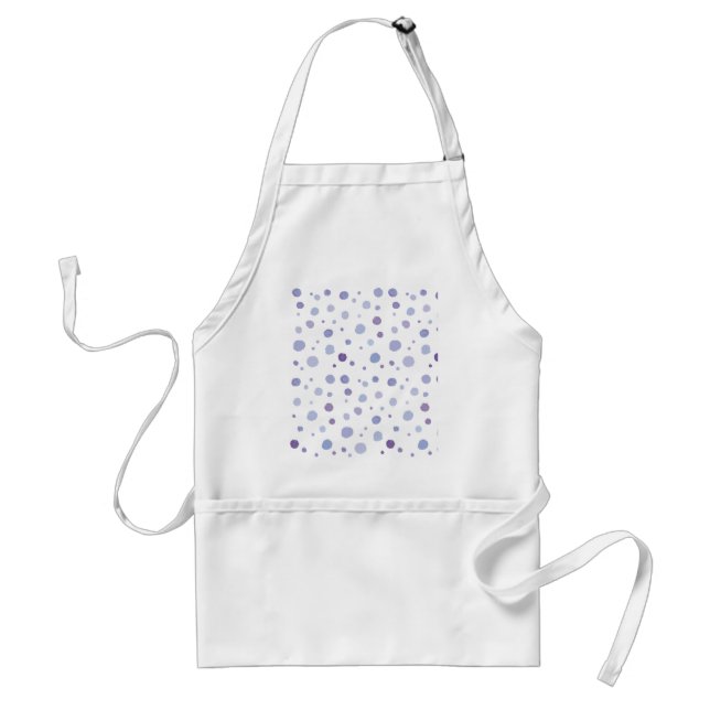 hand painted polka dots standard apron (Front)