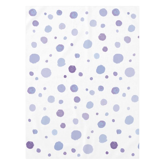 hand painted polka dots tablecloth (Front)