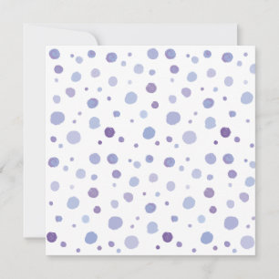 hand painted polka dots thank you card