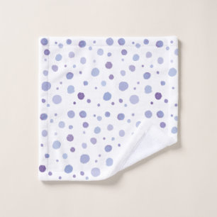 hand painted polka dots wash cloth