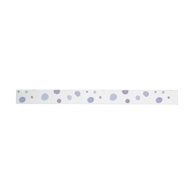 hand painted polka dots wrap around label (Individual)