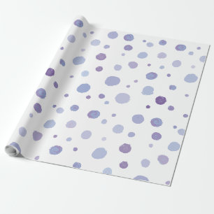 hand painted polka dots wrapping paper