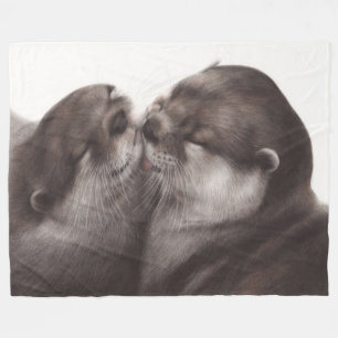 Hand Painted Realistic Wildlife Artwork Fleece Blanket