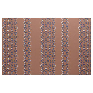 hand painted rust brown mudcloth style by the yard fabric