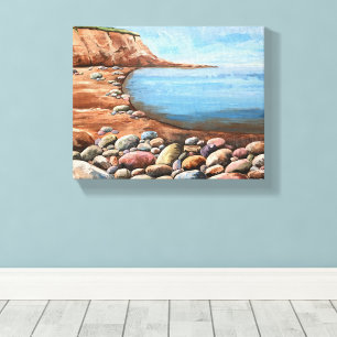 Hand Painted Sea Scape Canvas Print