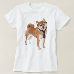 Hand-painted Shiba Inu Japanese Dog T-Shirt