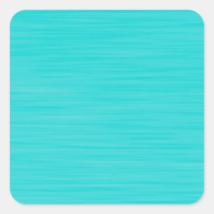Hand Painted Tiffany Aqua Blue Square Sticker