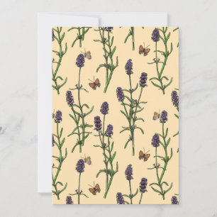 Hand-painted watercolor and ink pattern with laven