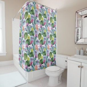 Hand Painted Watercolor Cactus Pattern