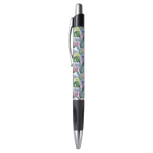 Hand Painted Watercolor Cactus Pattern Pen