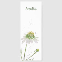 Hand Painted Watercolor Daisy Custom Bible Verse